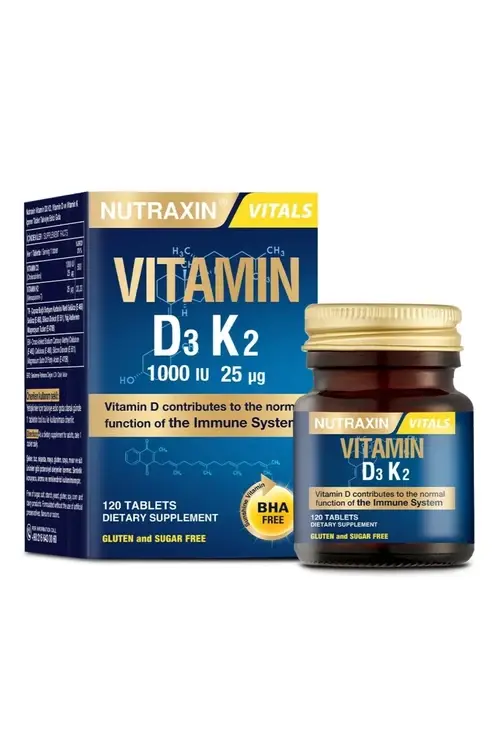 Nutraxin Vitamin D3K2 1000 IU 120 Tablet