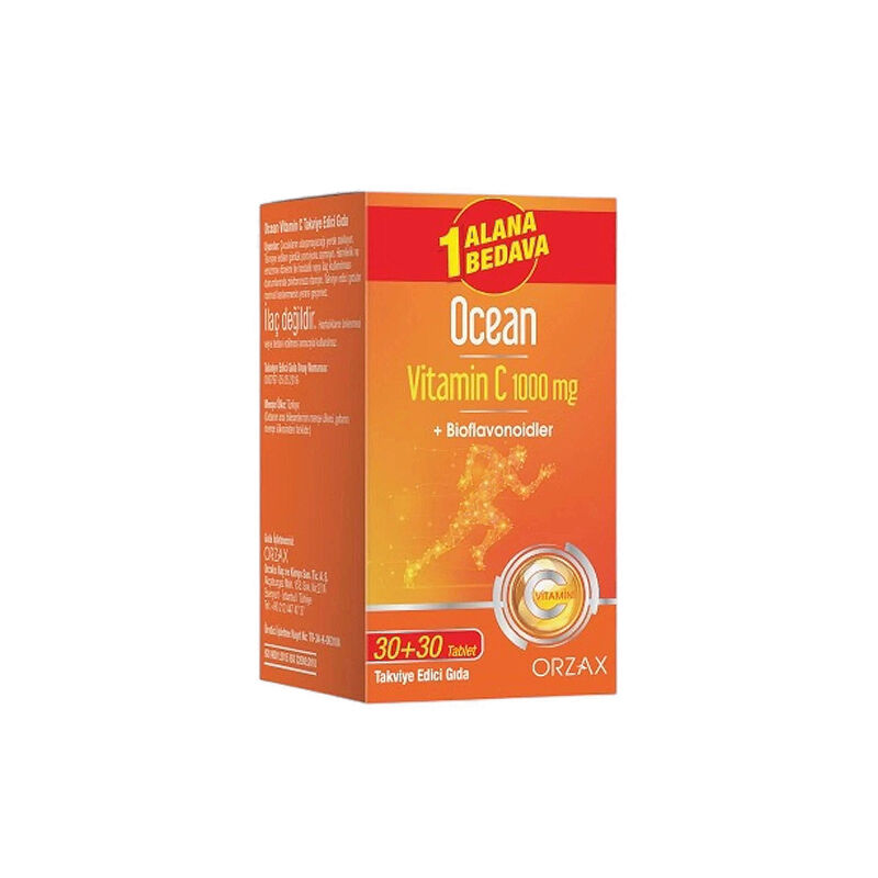 Ocean Vitamin C 1000 mg 30 Tablet - 1 Alana 1 Bedava