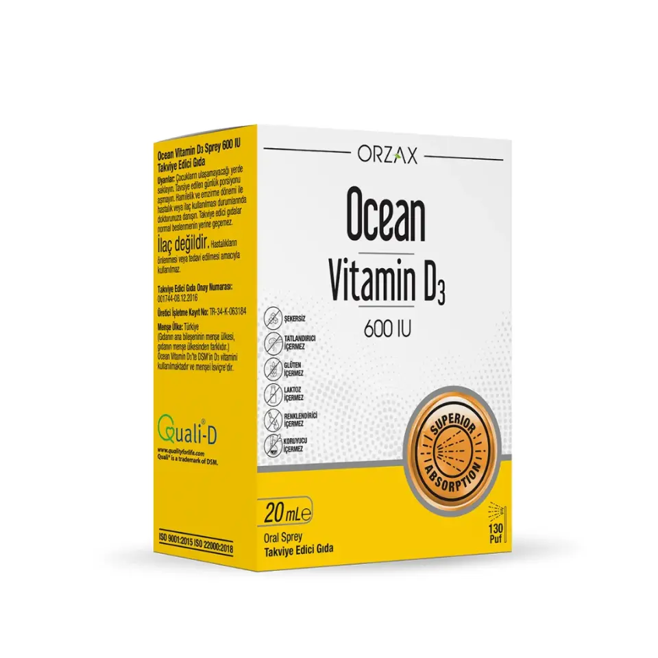 Ocean Vitamin D3 600 IU Oral Sprey 20 ml