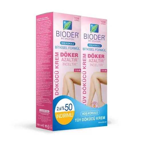 Bioder Bitkisel Formül Tüy Dökücü Krem 100 + 100 ml