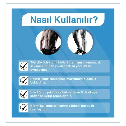 Bioder Erkeklere Özel Tüy Dökücü Krem Seti