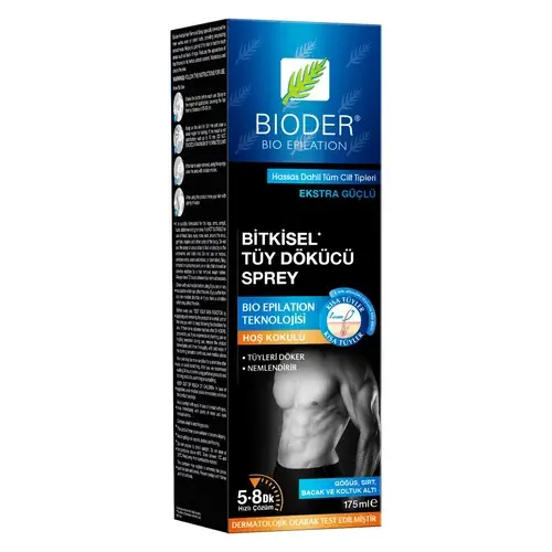 Bioder Erkekler İçin Bitkisel Tüy Dökücü Sprey 175 ml