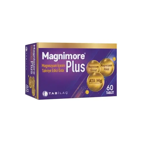 Magnimore Plus Magnezyum İçeren Takviye Edici Gıda 60 Kapsül