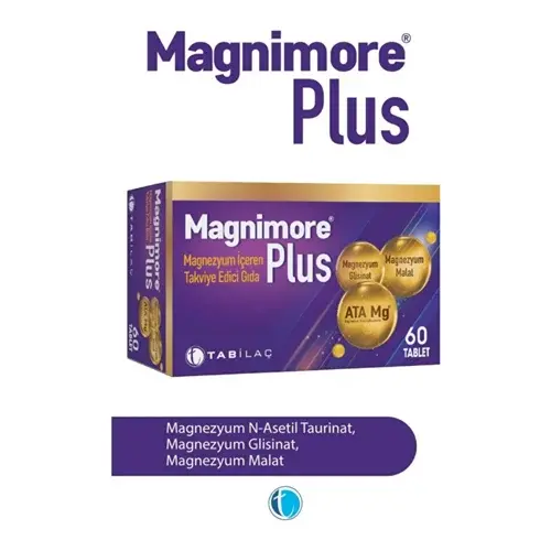 Magnimore Plus Magnezyum İçeren Takviye Edici Gıda 60 Kapsül