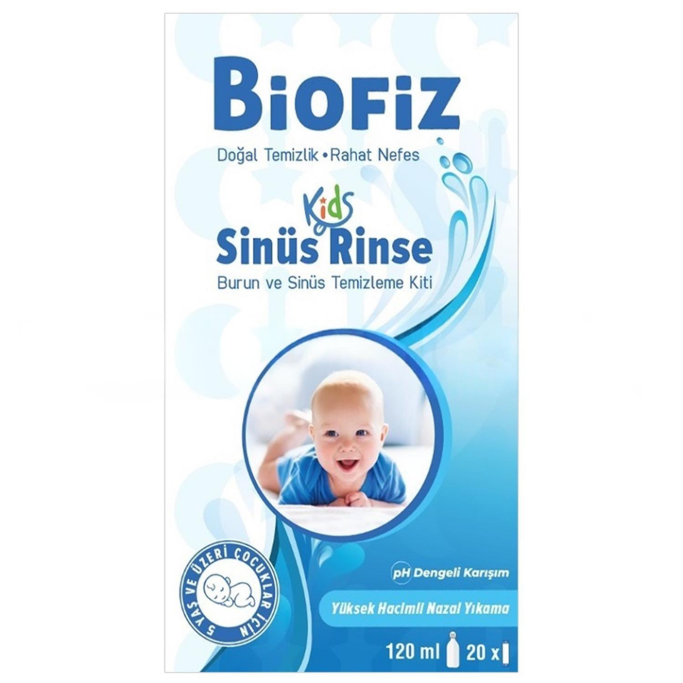 Biofiz Sinüs Rinse Kids 120 ml + 20 Solüsyon Poşeti