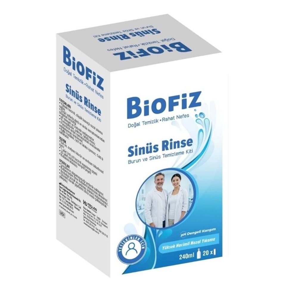 Biofiz Sinüs Rinse Yetişkin 240 ml + 20 Solüsyon Poşeti