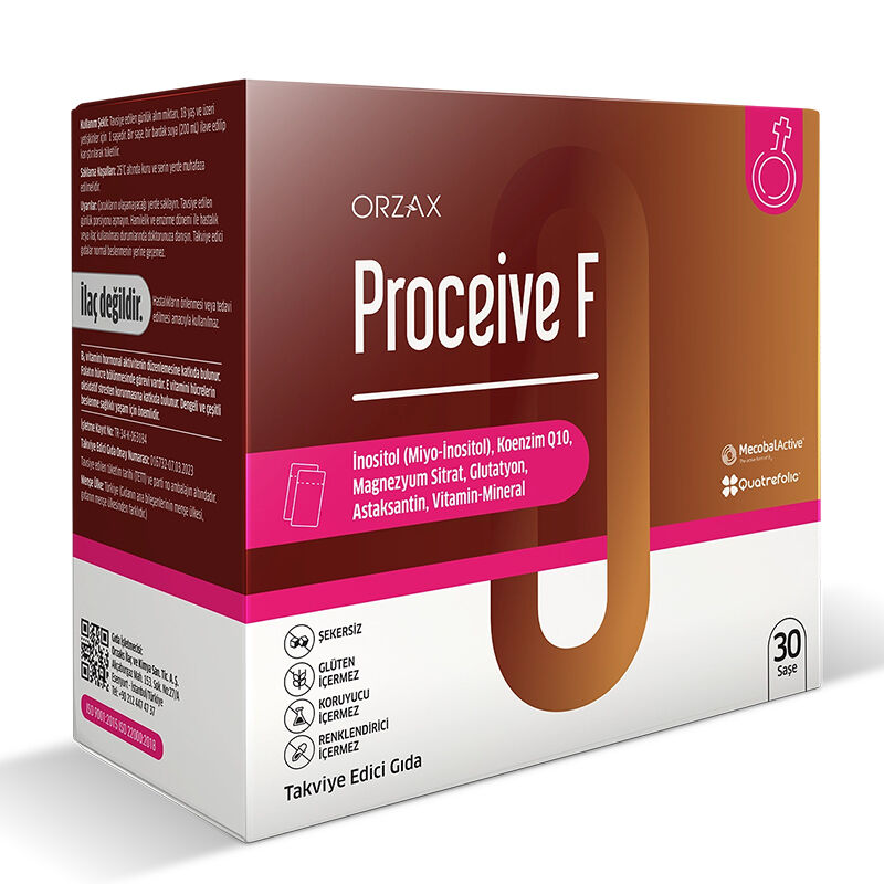 Orzax Proceive-F Takviye Edici Gıda 30 Saşe