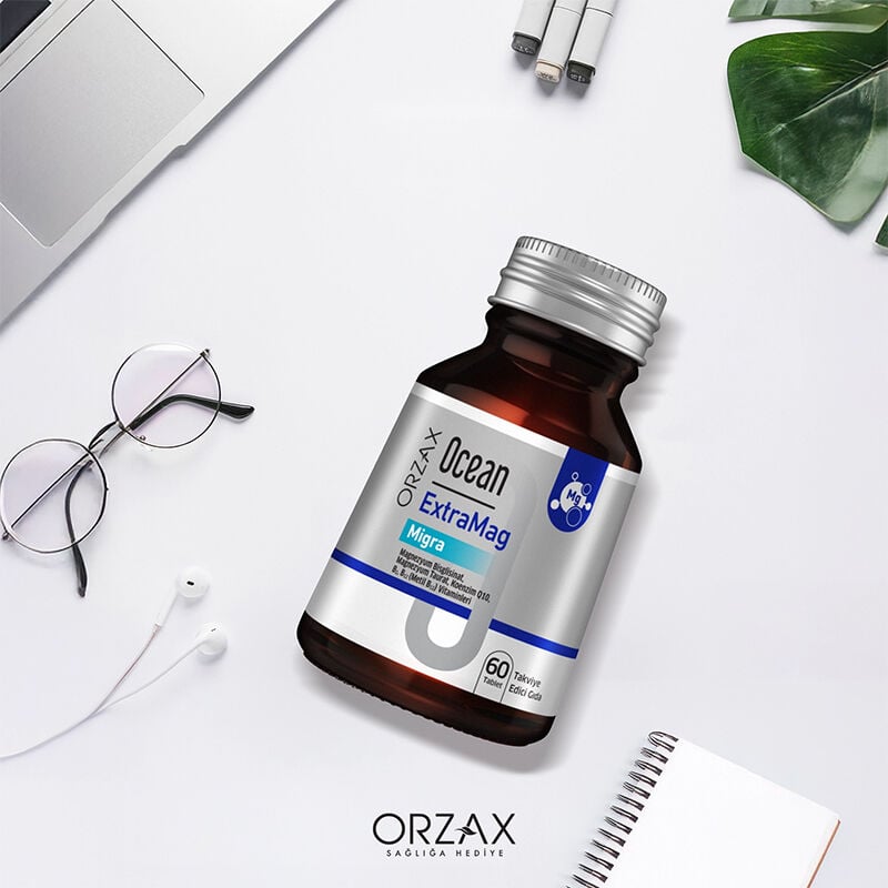 Orzax Ocean ExtraMag Migra Takviye Edici Gıda 60 Tablet