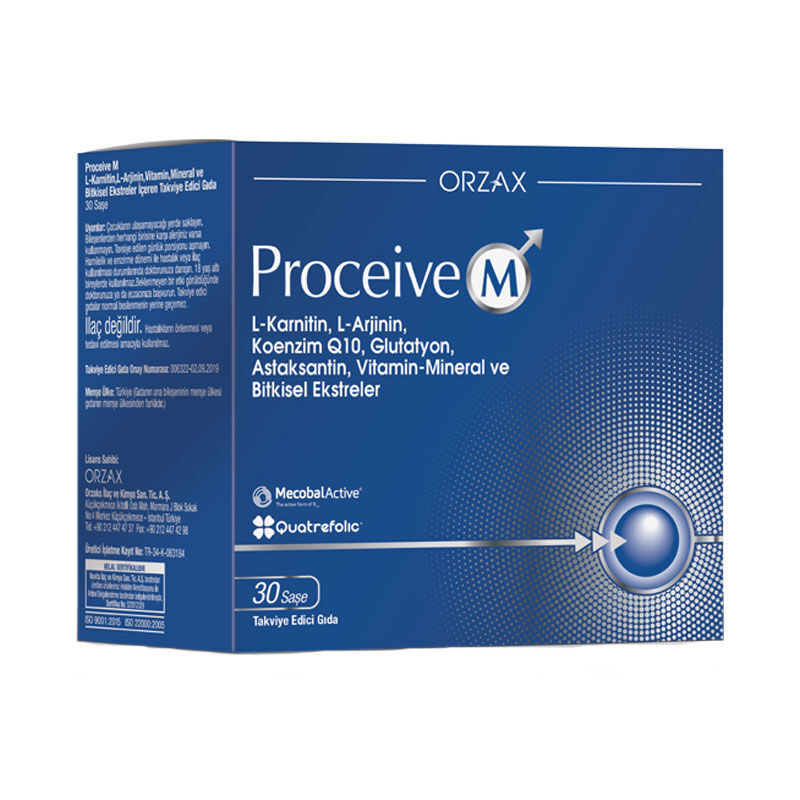 Orzax Proceive M Takviye Edici Gıda 30 Saşe