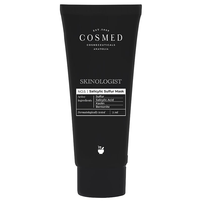Cosmed Skinologist Salicylic Sulfur Mask - Siyah Nokta Karşıtı Salisilik Asit ve Sülfür İçerikli Kil Maskesi 75 ml