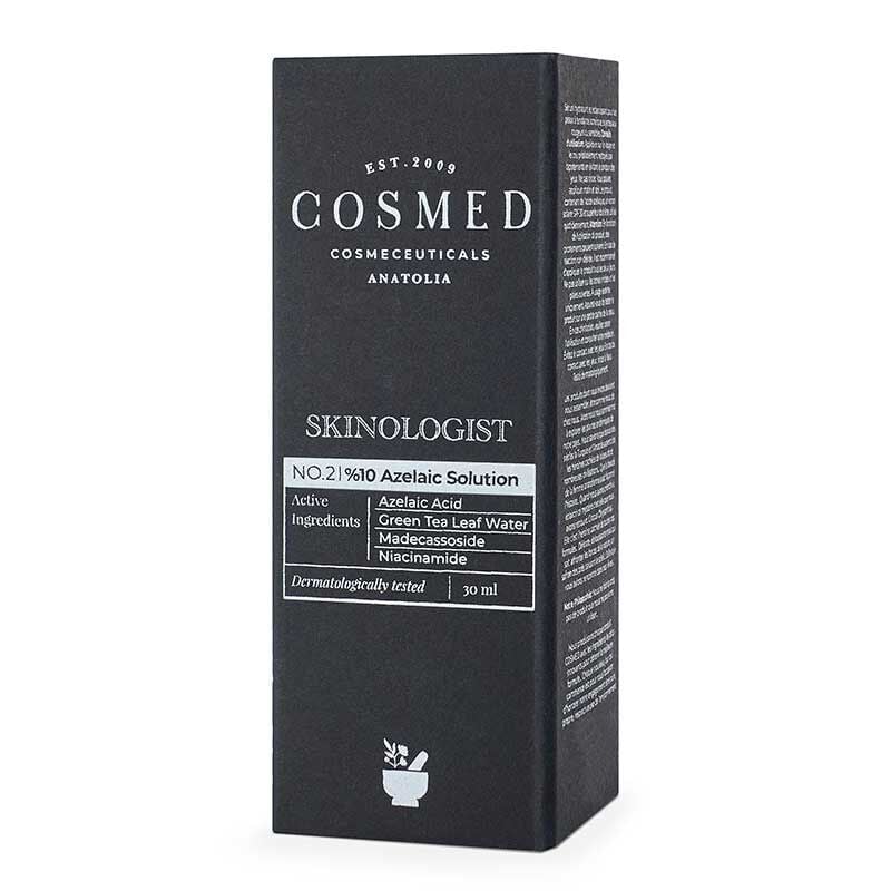 Cosmed Skinologist %10 Azelaic Solution - Azelaik Asit ve Yeşil Çay içeren Leke Karşıtı Serum 30 ml