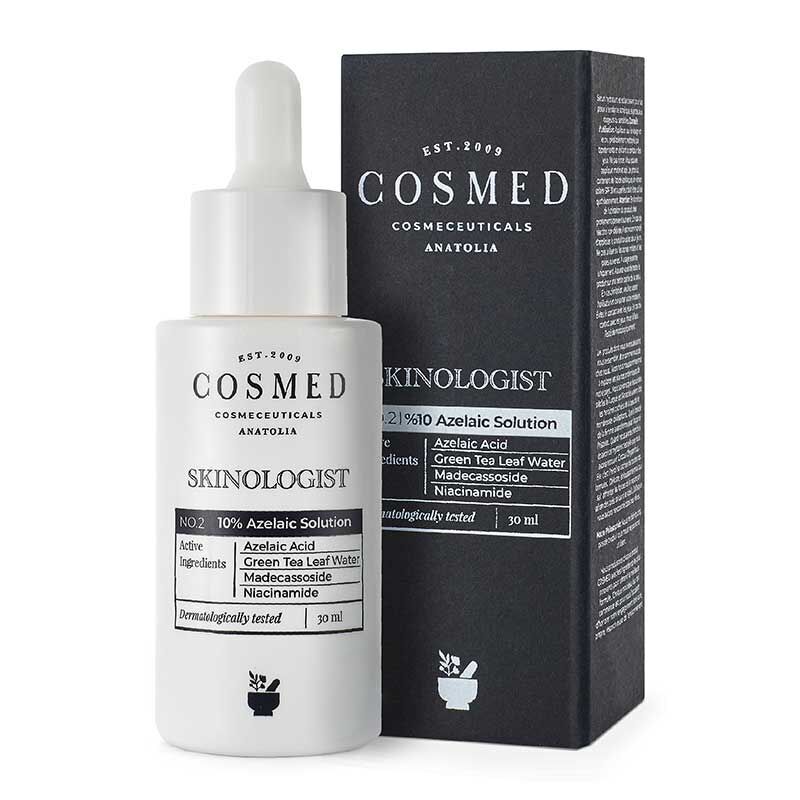 Cosmed Skinologist %10 Azelaic Solution - Azelaik Asit ve Yeşil Çay içeren Leke Karşıtı Serum 30 ml