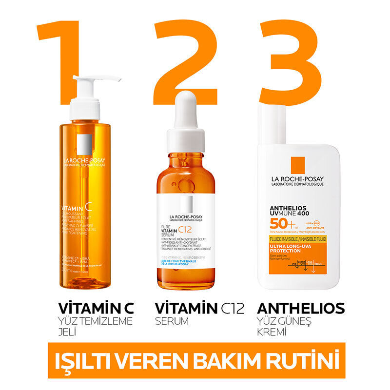 La Roche Posay C Vitamini İçerikli Işıltı Veren Yüz Temizleme Jeli 200 ml