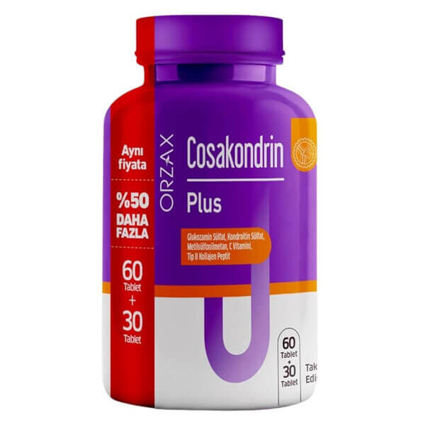 Orzax Cosakondrin Plus Takviye Edici Gıda 60+30 Tablet