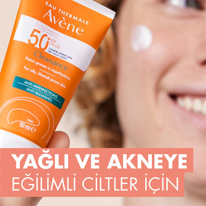 Avene Cleanance SPF 50+ Yağlı ve Akneye Eğilimli Ciltler İçin Güneş Kremi 50 ml