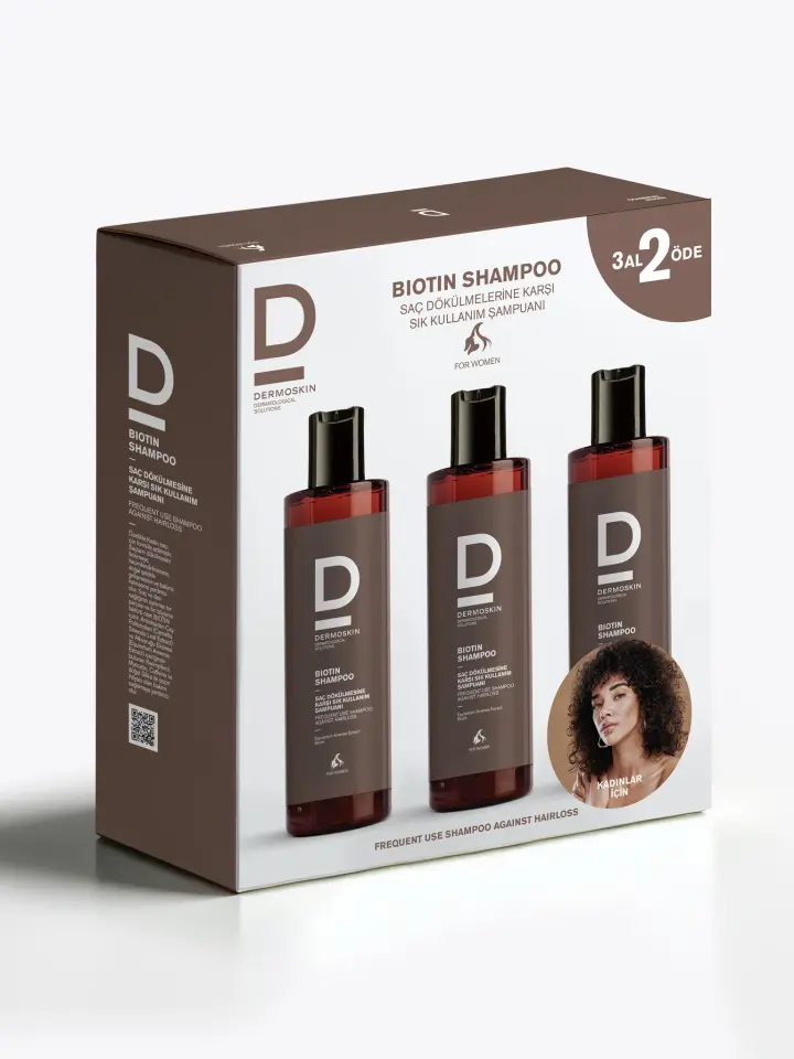 Biotin Şampuan 3 Al 2 Öde Kadın Saç Dökülme Karşıtı 200 ML