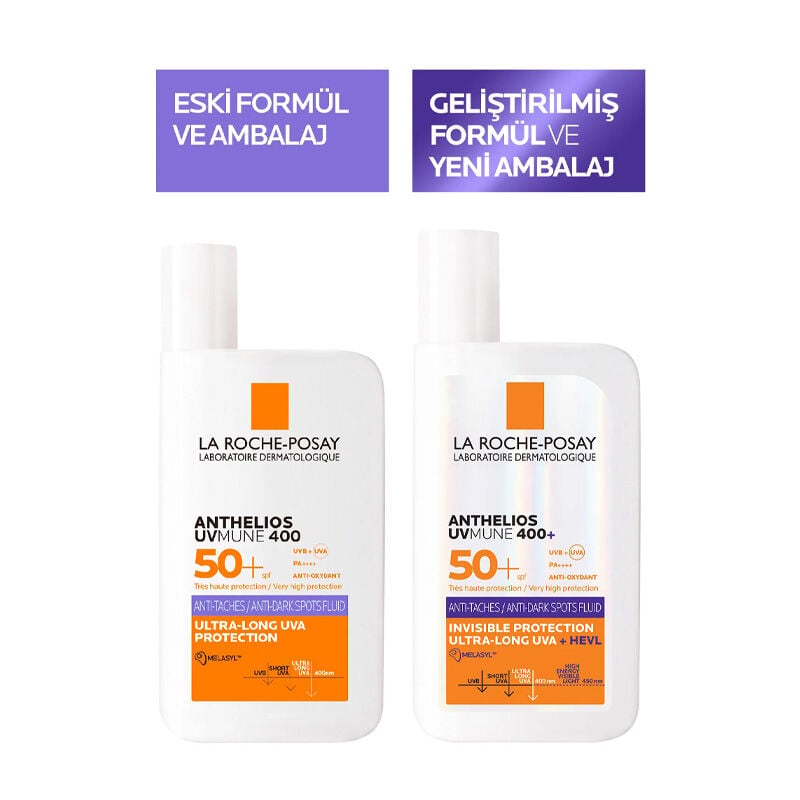 La Roche Posay ANTHELIOS UVMune 400 Anti-Dark Spots Fluid SPF50+ Yüz Güneş Kremi 50 ml