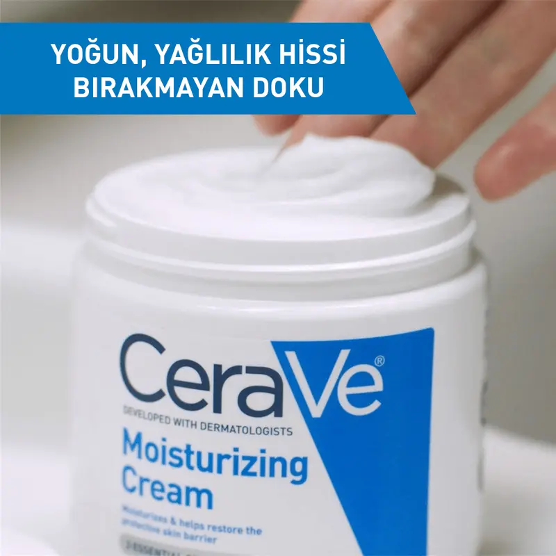 CeraVe Nemlendirici Yüz Ve Vücut Kremi - Kuru Ciltler İçin Seramid Ve Hyalüronik Asit İçerikli