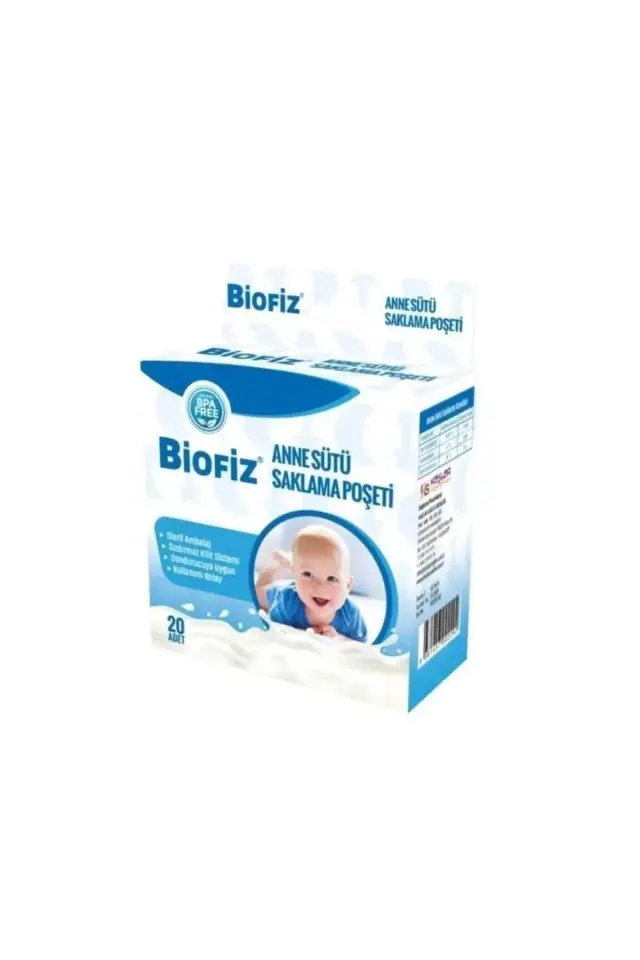 Biofiz Anne Sütü Saklama Poşeti 20'li